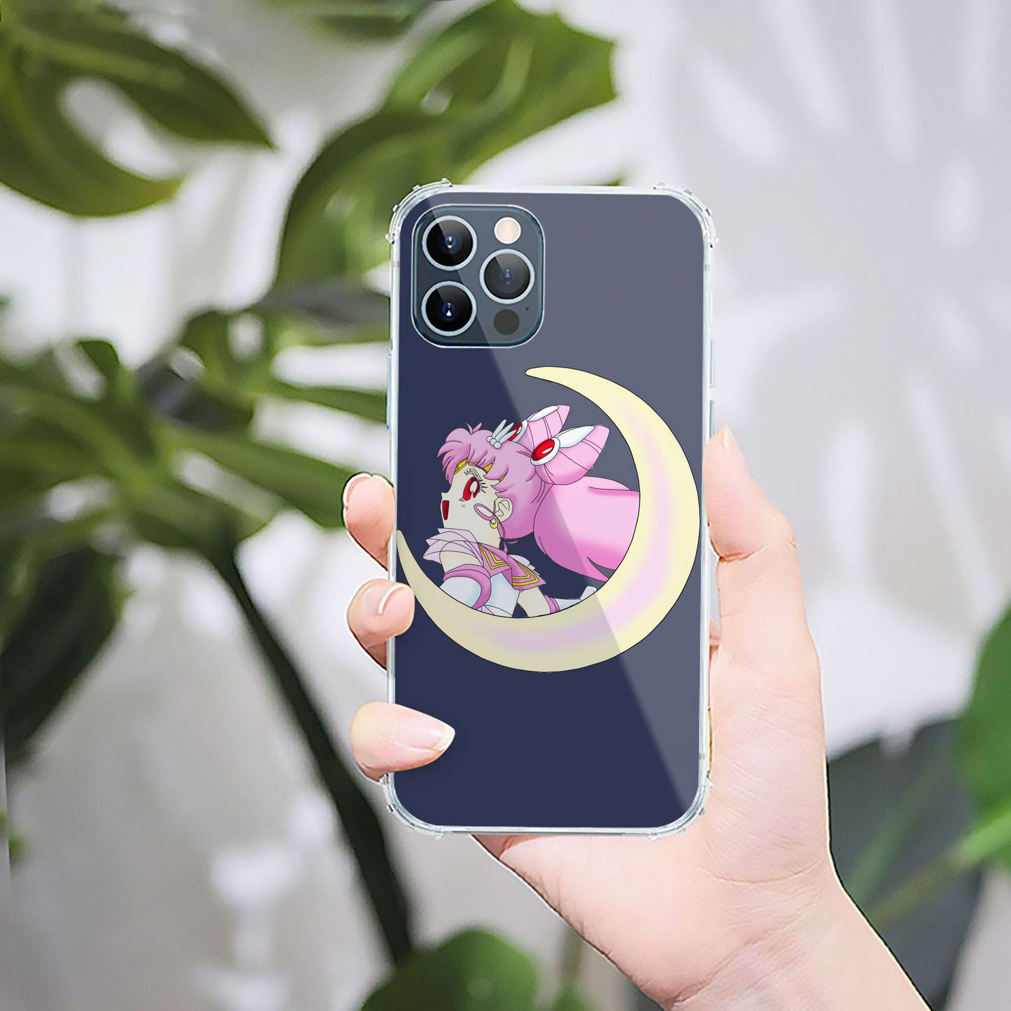 （画像用） 美少女戦士セーラームーン ちびうさ Sailor Moon Chibiusa Tsukino Usagi Small Lady Serenity 【iPhone 12シリーズ対応】透明スマホケース（クリアソフトケース）